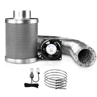 Green Fingers 6"Ventilation Kit Fan Hydroponics Grow Tent Kit Carbon Filter Duct,Green Fingers 6"Ventilation Kit Fan Hydroponics Grow Tent Kit Carbon 