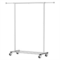 Artiss Clothes Rack Single Rod Adjustable Coat Stand Airer