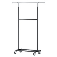 Artiss Double Rod Clothes Rack Adjustable Coat Stand Airer