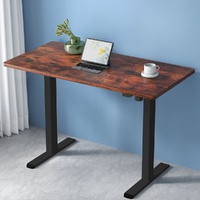 Artiss Motorised Standing Desk Rustic Brown 120cm Height Adjustable