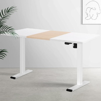 Artiss Standing Desk Motorised 140cm Natural Wood