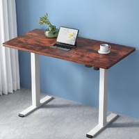 Artiss Motorised Standing Desk 140cm Rustic Brown