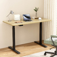 Artiss Standing Desk Motorised Dual Motor 140cm White Oak