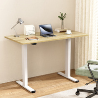 Artiss Electric Standing Desk Dual Motor 140cm White Oak