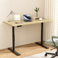 Artiss 120CM Electric Dual Motor Standing Desk White Oak