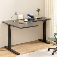 Artiss 160cm L-Shape Electric Standing Desk Black