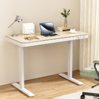 Artiss 120cm Electric Standing Desk Drawer Oak