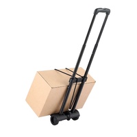 Giantz Folding Hand Truck Trolley Portable Black
