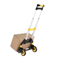Giantz Folding Hand Truck Trolley Portable Silver