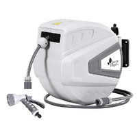 Green Fingers 30m Wall Mount Water Hose Reel Auto Rewind