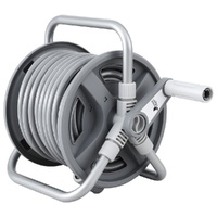 Green Fingers 20M Retractable Garden Hose Reel Heavy Duty 1/2" Auto Rewind