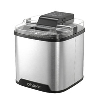 Devanti 2L Ice Cream Maker Machine - Gelato, Sorbet & Frozen Drinks