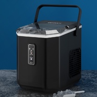 Devanti 12kg Ice Maker Machine Black 1.3L w/Scoop Holder