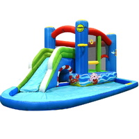 Happy Hop Inflatable Water Slide Jumping Castle Bouncer Splash Toy