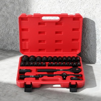 Giantz 30pc 1/2" Drive Socket Set Cr-V Steel 8-32mm