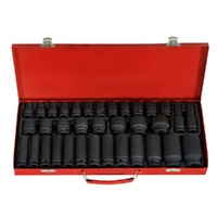 Giantz 35pc Impact Socket Set 1/2" Drive 8-32mm with Case