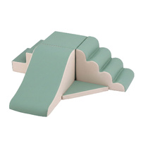Keezi 4-Piece Kids Climbing Blocks Foam Soft Indoor Rocker Green