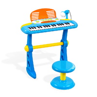 Keezi 37-Key Kids Piano Keyboard Electronic with Stool Microphone