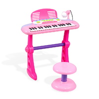 Keezi 37-Key Kids Piano Keyboard Electronic with Stool Microphone