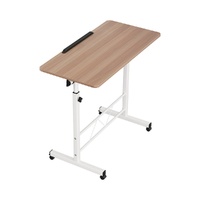 Artiss Height Adjustable Laptop Desk Table 80CM Light Wood