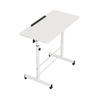 Artiss Height Adjustable Laptop Desk Table 80CM White