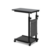 Artiss 48cm Height Adjustable Mobile Laptop Desk Black