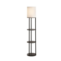 Artiss Floor Lamp 3 Tier Shelf Storage Round LED Light Stand
