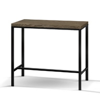 Artiss Vintage Industrial Bar Table Dark Brown