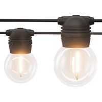 17m Solar Festoon Lights Outdoor LED String Light 2 Pack Christmas