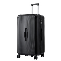 Wanderlite 28 Inch Trunk Suitcase 5 Wheels Type-C TSA Black
