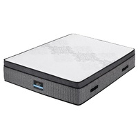 Giselle Bedding Queen Mattress 37cm 4-in-1 Adjustable Firmness Cooling Gel Memory Foam Dual-Zone Flippable for Couples