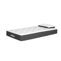 Giselle Bedding 18cm Medium Soft Single Mattress with Pillows