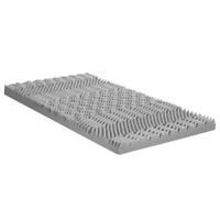 Giselle Bedding 8cm Memory Foam Mattress Topper 7-Zone Graphite Single