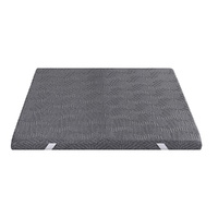 Giselle Bedding Dual Layer Gel Memory Foam Bamboo Mattress Topper 8cm Queen