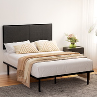 Artiss NOE Metal Bed Frame Double Black