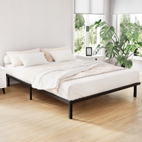 Artiss TED Queen Metal Bed Frame Black