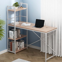 Artiss Computer Desk 120cm Shelf Oak