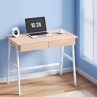 Artiss 100cm Computer Desk with Drawer Cabinet Oak