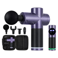 Everfit Massage Gun 30 Speed 4 Heads Muscle Massager Purple