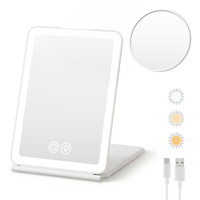 Embellir 10X Magnifying LED Makeup Mirror Rechargeable White