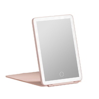 Embellir Compact 10X LED Makeup Mirror Foldable Pink
