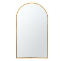 Embellir 86x50cm Arched Wall Mirror Vanity Gold