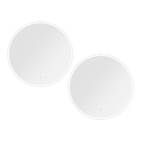 Embellir 2x 80cm Round LED Wall Makeup Mirror Vanity