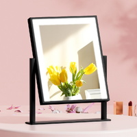 Embellir 25x30cm Black Hollywood Vanity Makeup Mirror LED Light Rotation