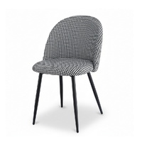Artiss Dining Chairs Set of 2 Linen Houndstooth