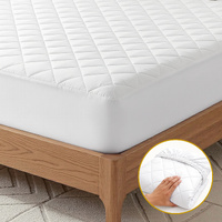 Giselle 100% Cotton Quilted Mattress Protector King Single