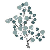 Artiss Metal Wall Art Tree of Life Leaf Blue Sculpture