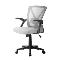 Artiss Mesh Office Chair Mid Back Grey