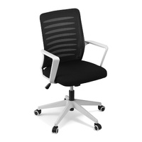 Artiss Ergonomic Mesh Office Chair Lumbar Support Height Adjustable Black White