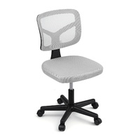 Artiss Armless Office Chair Grey - Ergonomic Height Adjustable Desk Chair